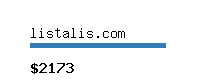 listalis.com Website value calculator