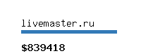 livemaster.ru Website value calculator