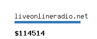 liveonlineradio.net Website value calculator