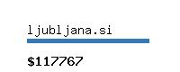 ljubljana.si Website value calculator