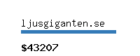 ljusgiganten.se Website value calculator