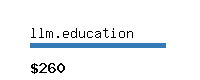 llm.education Website value calculator