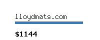 lloydmats.com Website value calculator