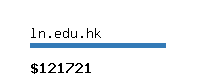 ln.edu.hk Website value calculator