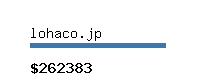 lohaco.jp Website value calculator