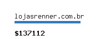 lojasrenner.com.br Website value calculator