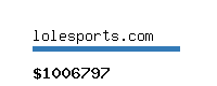 lolesports.com Website value calculator