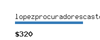 lopezprocuradorescastellon.com Website value calculator