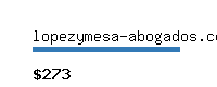 lopezymesa-abogados.com Website value calculator