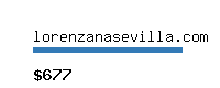 lorenzanasevilla.com Website value calculator