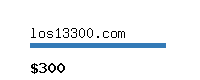 los13300.com Website value calculator