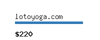 lotoyoga.com Website value calculator