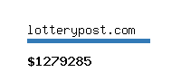 lotterypost.com Website value calculator