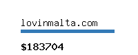 lovinmalta.com Website value calculator