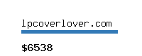 lpcoverlover.com Website value calculator