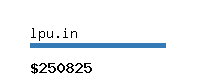 lpu.in Website value calculator