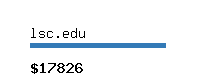 lsc.edu Website value calculator