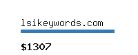 lsikeywords.com Website value calculator