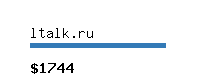 ltalk.ru Website value calculator