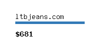 ltbjeans.com Website value calculator