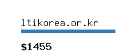 ltikorea.or.kr Website value calculator