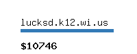 lucksd.k12.wi.us Website value calculator