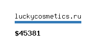 luckycosmetics.ru Website value calculator