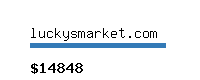 luckysmarket.com Website value calculator