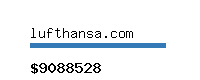 lufthansa.com Website value calculator