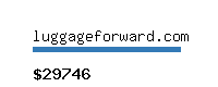 luggageforward.com Website value calculator