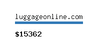 luggageonline.com Website value calculator