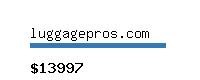 luggagepros.com Website value calculator