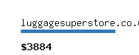 luggagesuperstore.co.uk Website value calculator