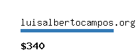 luisalbertocampos.org Website value calculator