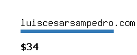 luiscesarsampedro.com Website value calculator