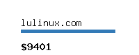 lulinux.com Website value calculator