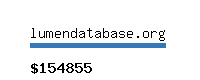 lumendatabase.org Website value calculator