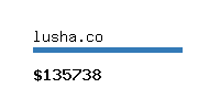 lusha.co Website value calculator