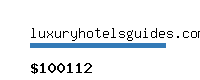 luxuryhotelsguides.com Website value calculator