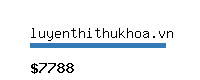 luyenthithukhoa.vn Website value calculator