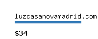 luzcasanovamadrid.com Website value calculator