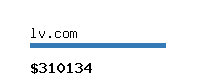 lv.com Website value calculator