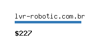 lvr-robotic.com.br Website value calculator