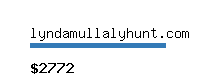 lyndamullalyhunt.com Website value calculator