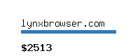 lynxbrowser.com Website value calculator