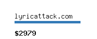lyricattack.com Website value calculator