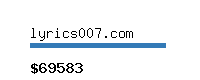 lyrics007.com Website value calculator