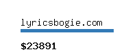 lyricsbogie.com Website value calculator