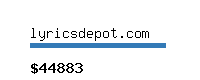 lyricsdepot.com Website value calculator