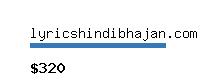 lyricshindibhajan.com Website value calculator